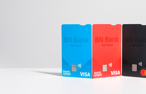 Barnekort, bankkort og kredittkort fra BN Bank