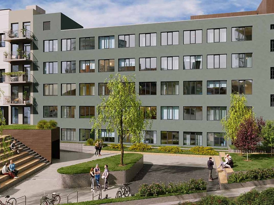 Illustrasjonsbilde av fasade fra Campus Living i Sinsenveien, til illustrasjon for artikkel om Campus Living