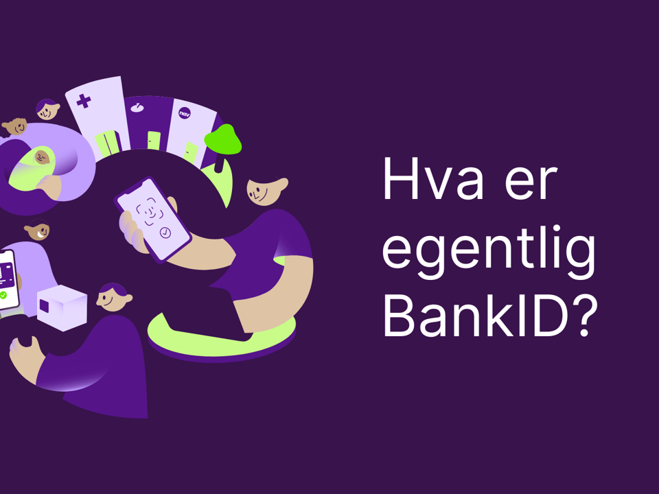 Illustrasjon fra BankID, illustrasjon til veileder om hva er egentlig BankID