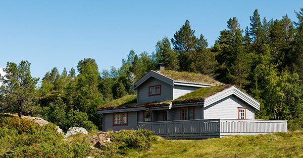Hytte i norsk natur