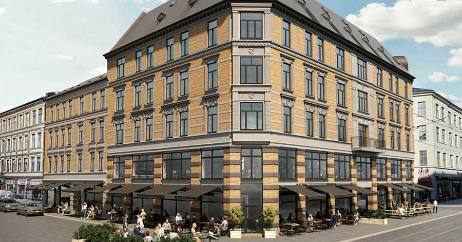 Visuell fremstilling av Storgata i Oslo, til illustrasjon for eiendomsfinansiering