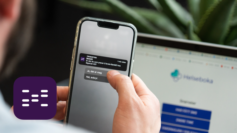 Mobil og pc med BankID-logo, illustrasjon til veileder om hvordan logge inn i offentlige tjenester