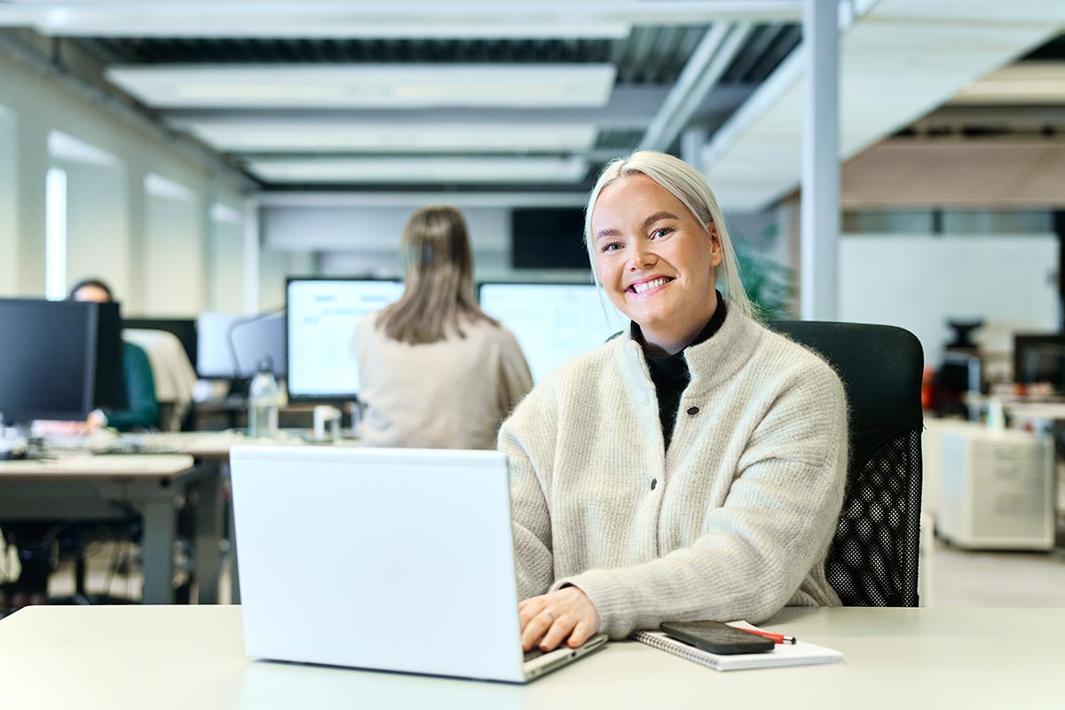 Emilie i BN Bank er en av heltene ved første linje.